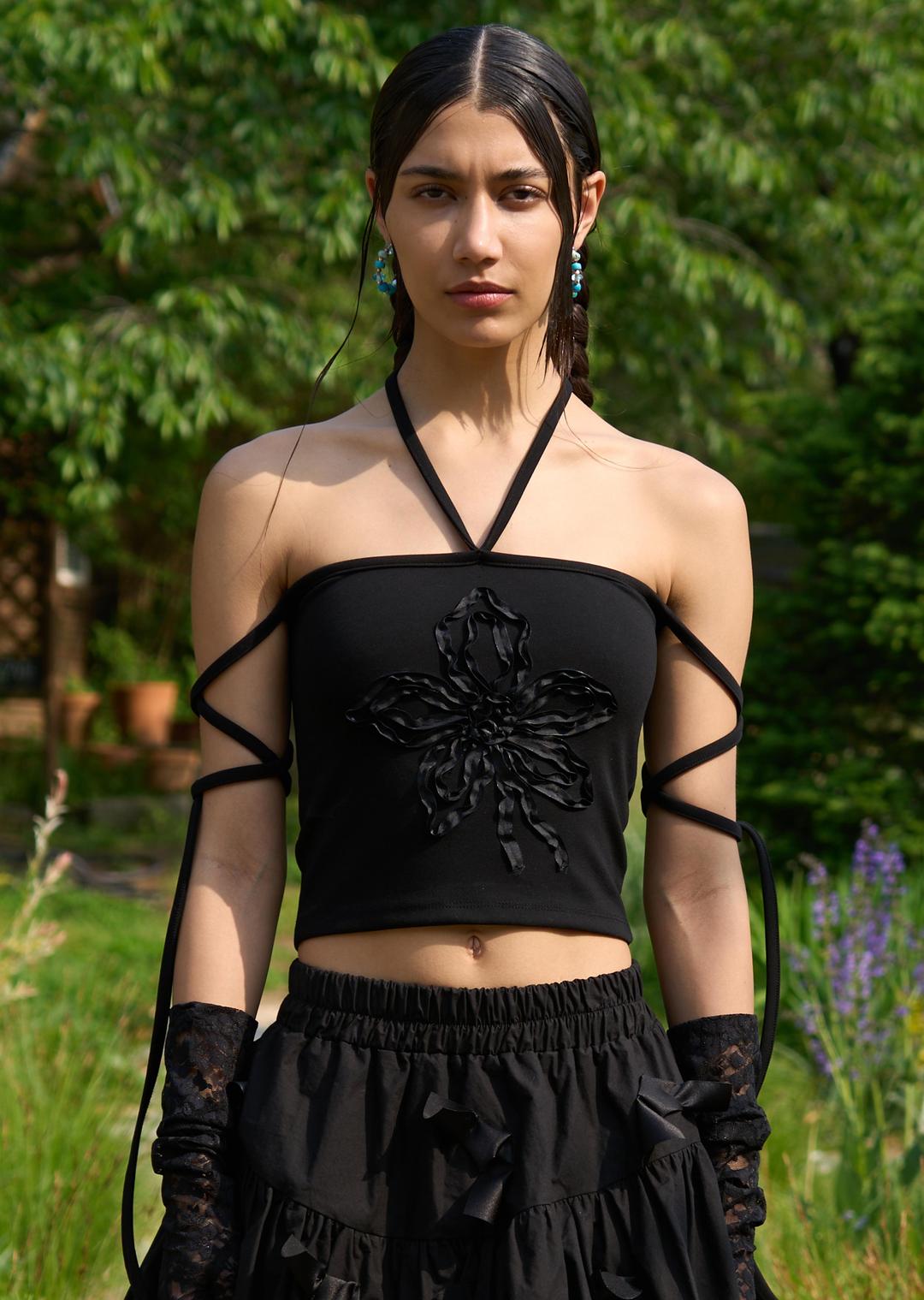 5.26 순차발송 FLOWER TANK TOP (BLACK)