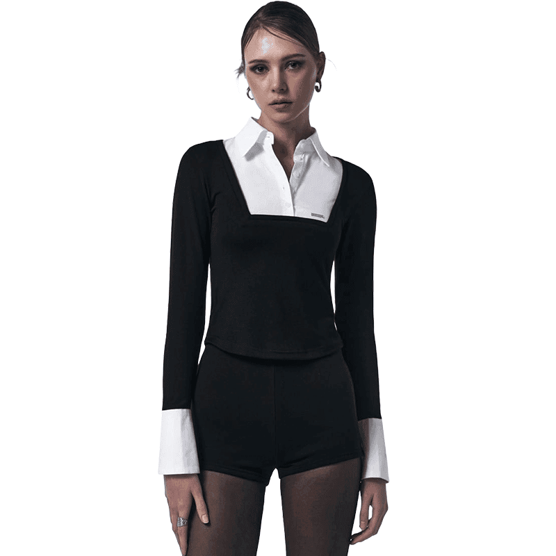[AFEWMINUTES] (2nd order) Layered shirt top / 레이어드 셔츠탑