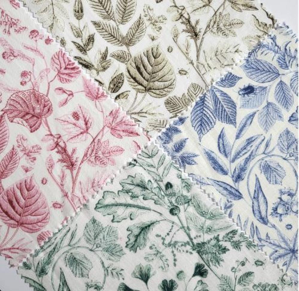 빈티지 보타닉가든 린넨 면원단 4칼라 코튼원단