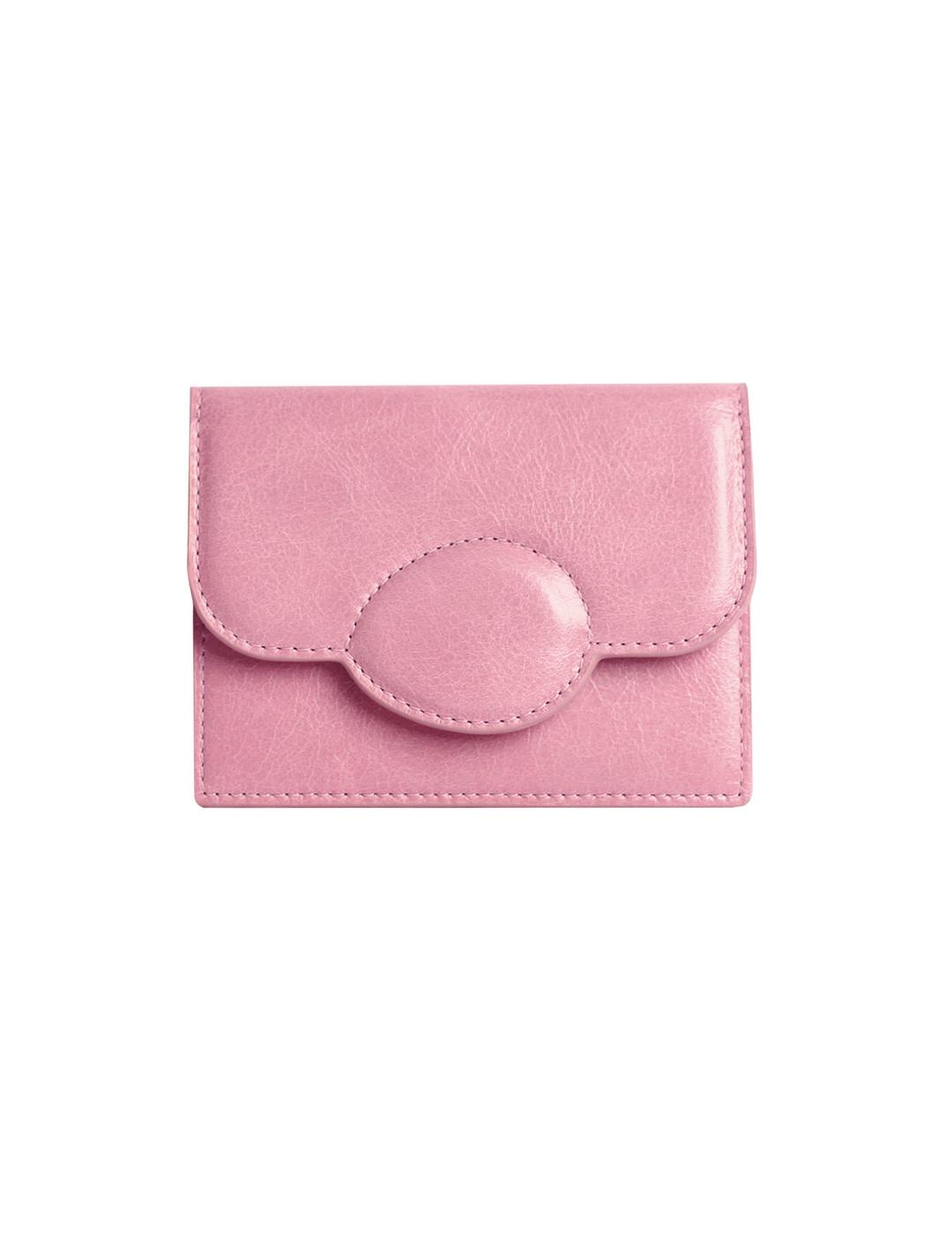 [NEW] pebble cardwallet _ Crack Pink (이태리소가죽)