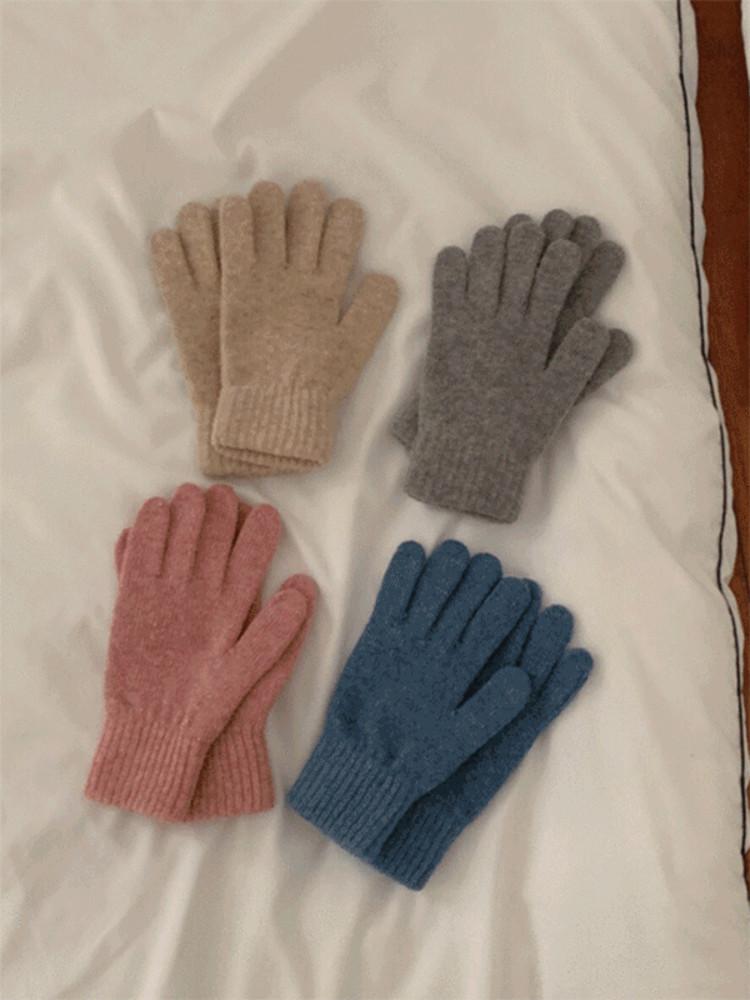 (7color)웬디 울 파스텔 겨울 니트 장갑