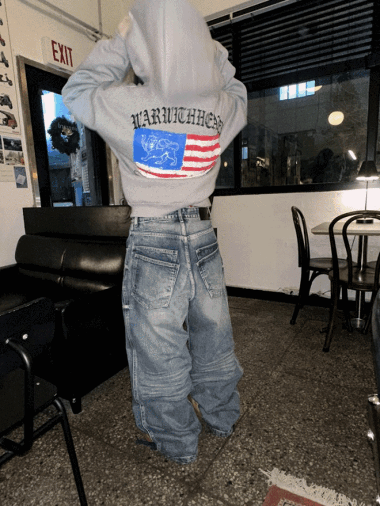 Double Pocket Baggy Jeans