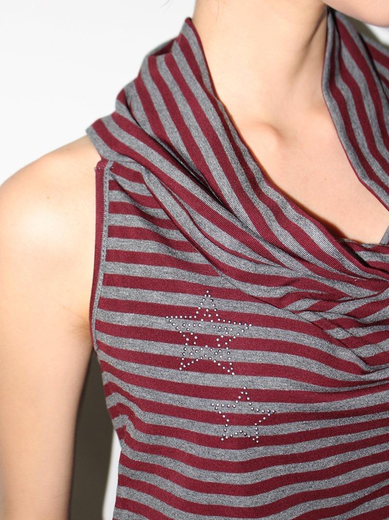 (*당일발송) STAR STUD DRAPE SLEEVELESS (3color!)