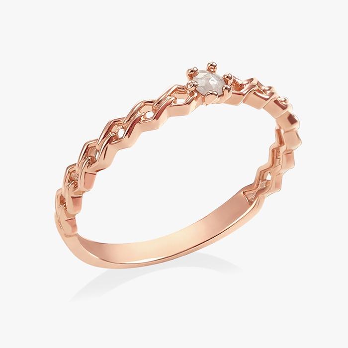 14K 18K 비쥬팝 이리나 러프다이아 반지 40517