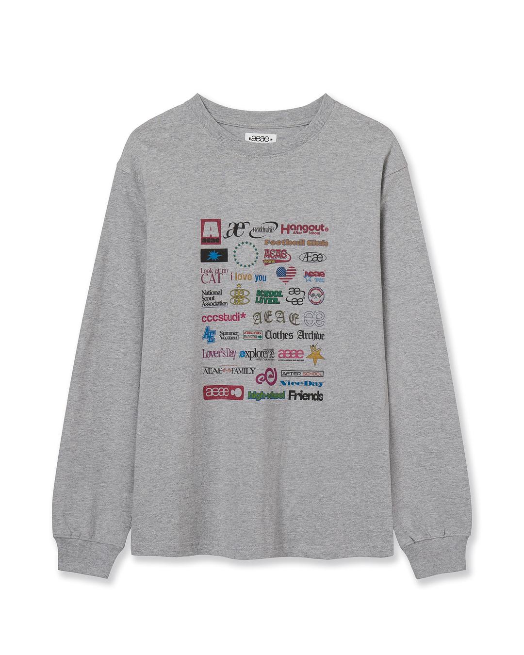 STICKER L/S [MELANGE GREY]