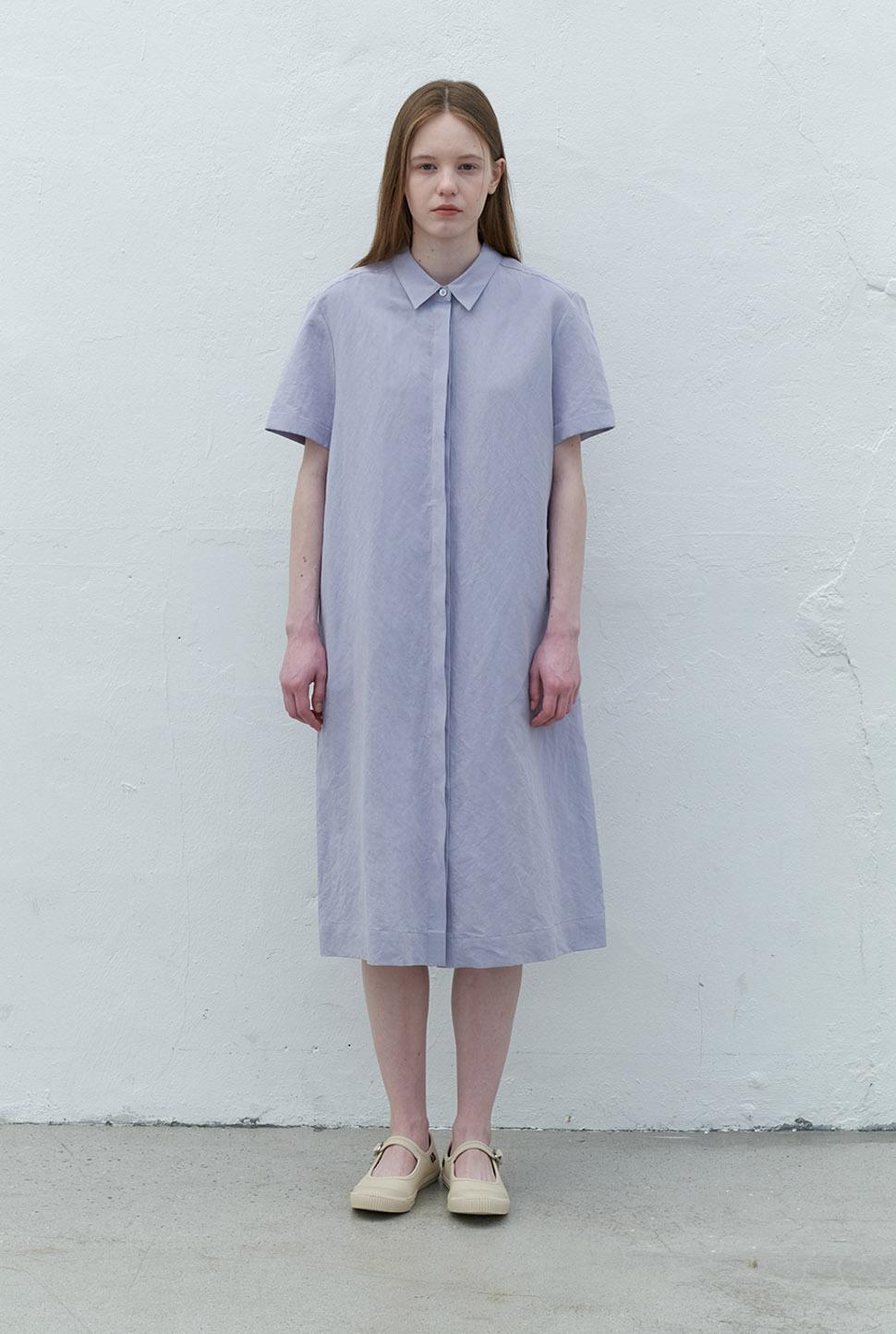 shirt one-piece-blue