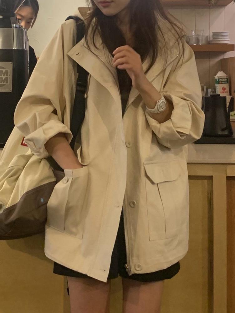 베르가못 어반 후드 야상 점퍼 (2color)