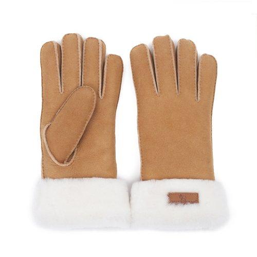 턴 커프 글러브 브라운