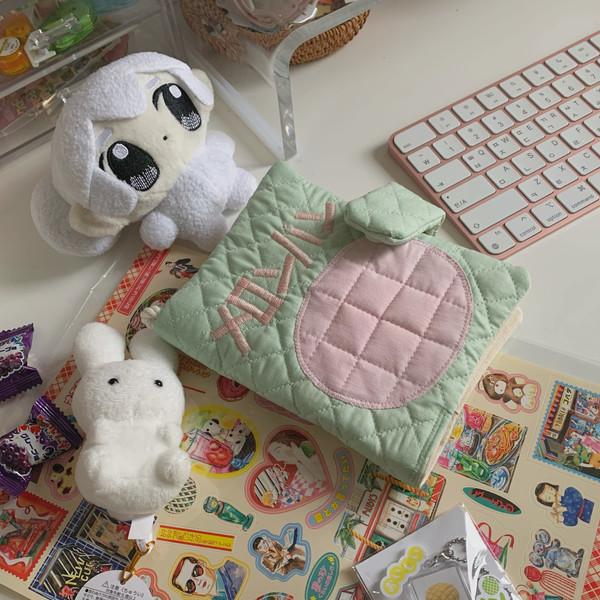 말차 딸기 메론빵 북커버 a6