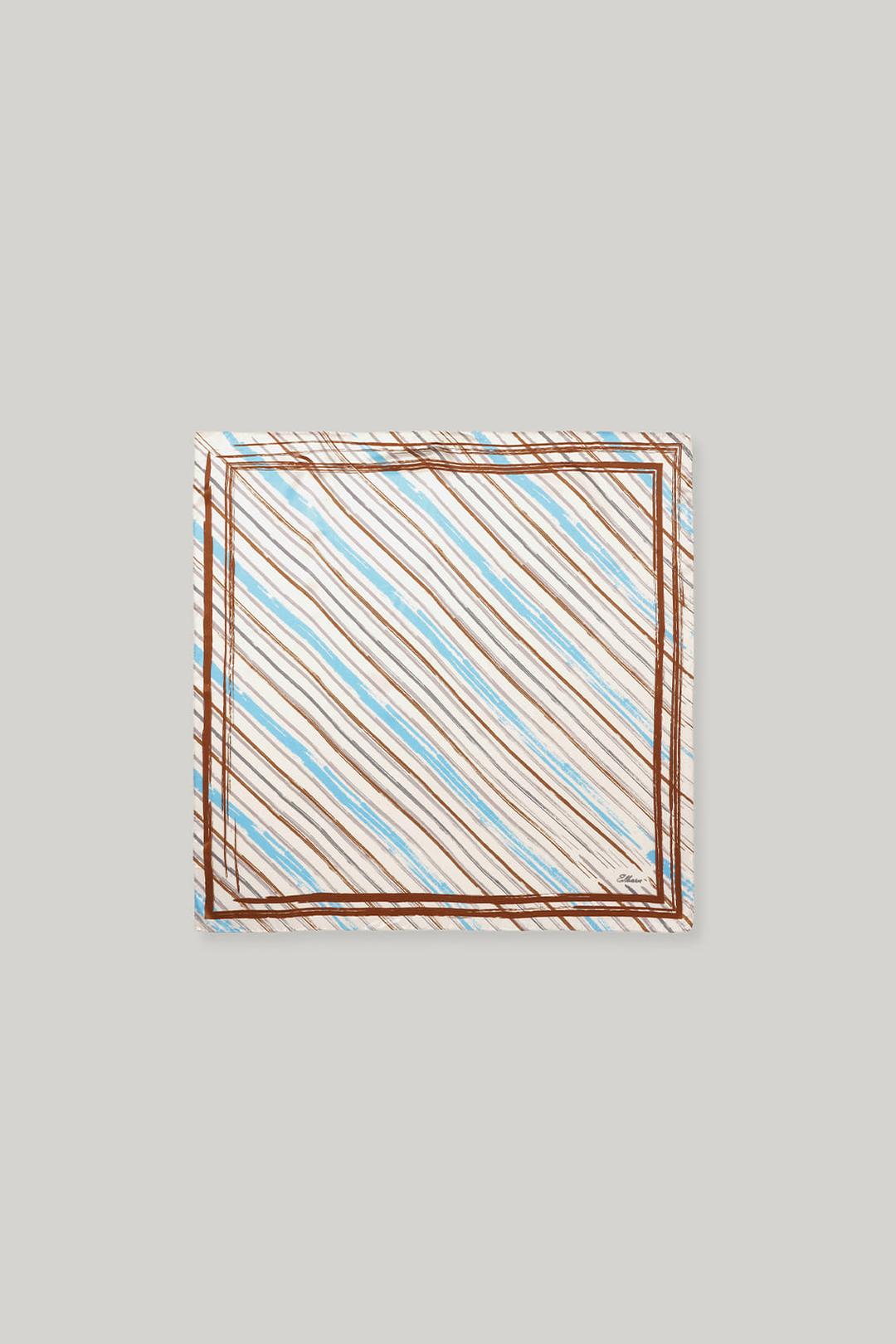 2ND / Milette Printed Silk Scarf (Ivory)