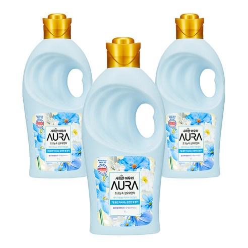 AURA 초고농축 섬유유연제 홀리데이판타지 본품, 1L, 3개 - 액체섬유유연제 | 쿠팡