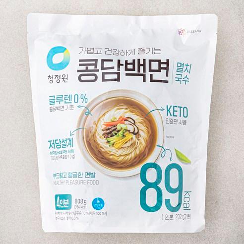 청정원 콩담백면 멸치국수 4인분, 808g, 1개