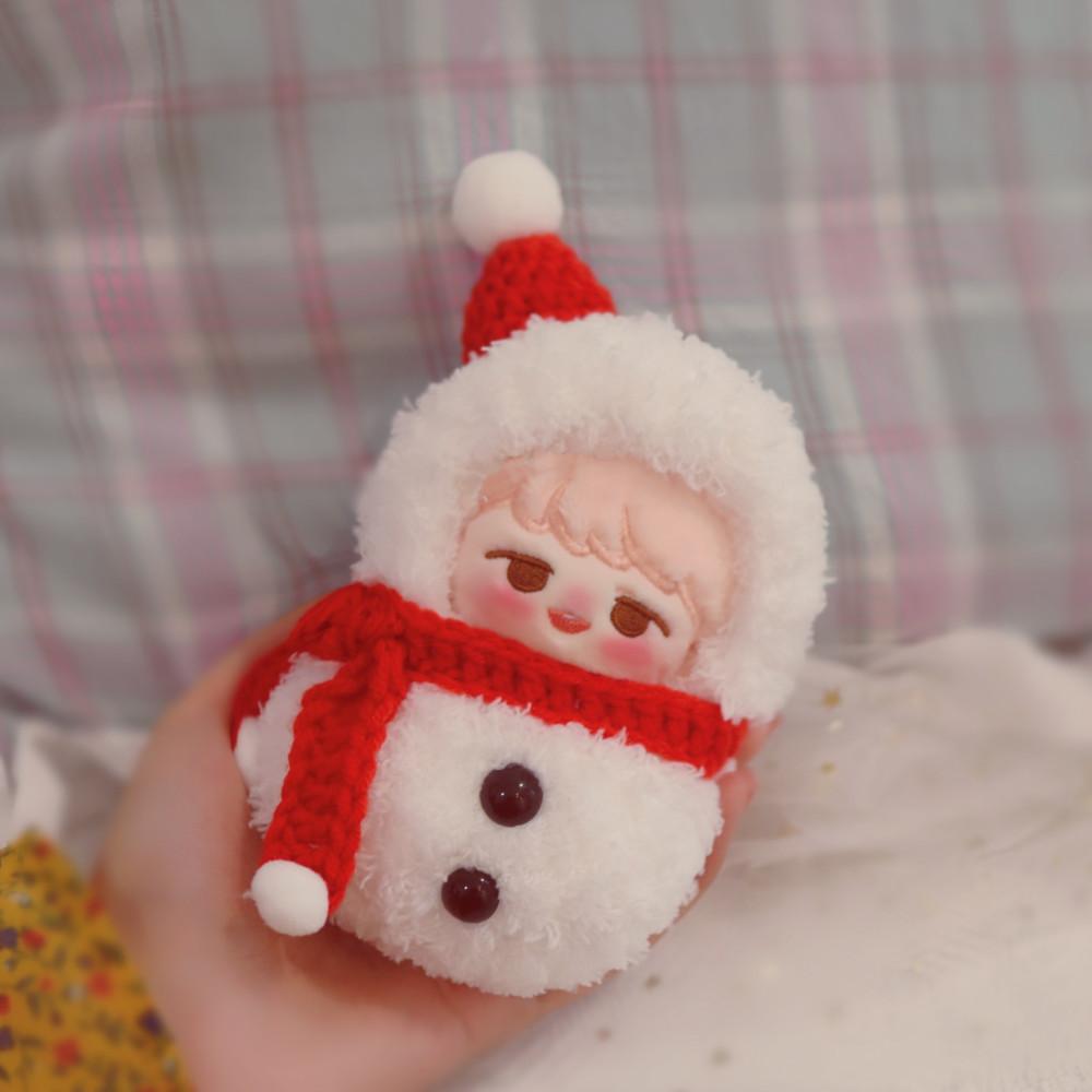 10cm 꼬마 눈사람 손뜨개 인형옷 아이돌인형옷