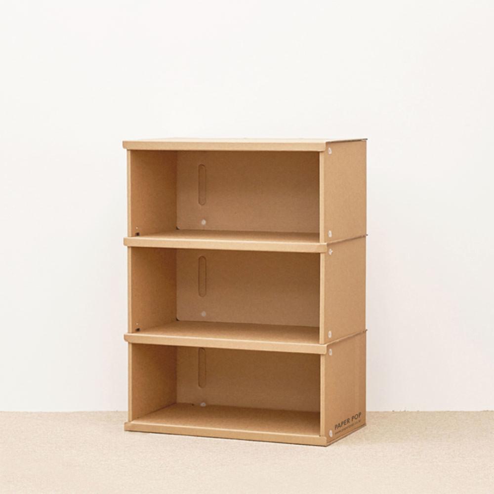 낮은 종이책장 조립식 전면 거실 선반 수납 장난감 사무실 정리 책꽂이 페이퍼팝 종이가구