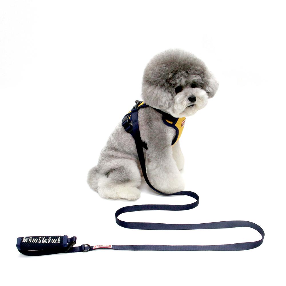 SIGNATURE LOGO MESH HARNESS-YELLOW(메쉬하네스+리드줄SET)