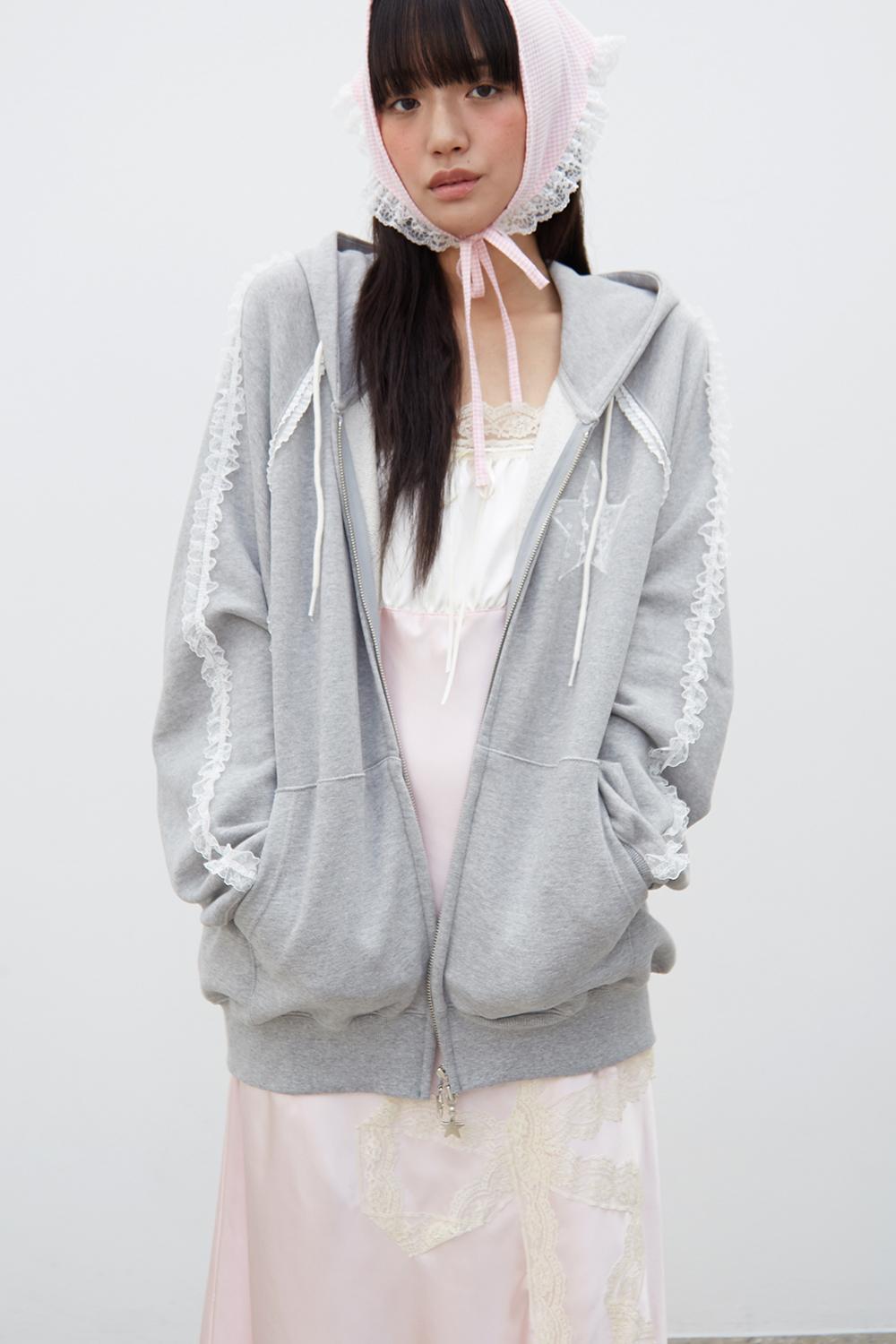 Meggie hoodie zipup (Gray) /10월14일 예약배송
