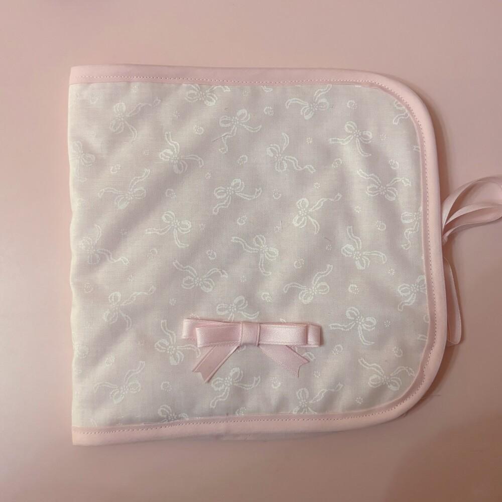 [order made] 화이트 리본 멀티 파우치