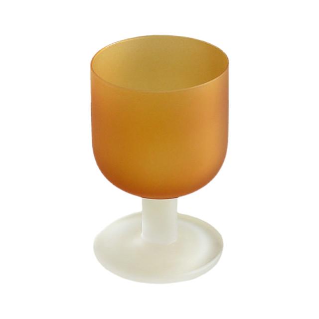 코지림 매트 빈티지 그린 오렌지 와인잔 고블렛잔 밀크글라스 요거트볼