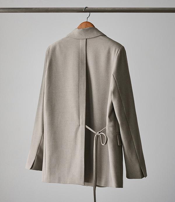 hammered 백 스트랩 더블 자켓 <span style=font-size:0pt