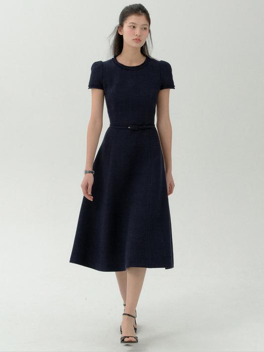 Fringe Bud Tweed Dress(3Color)