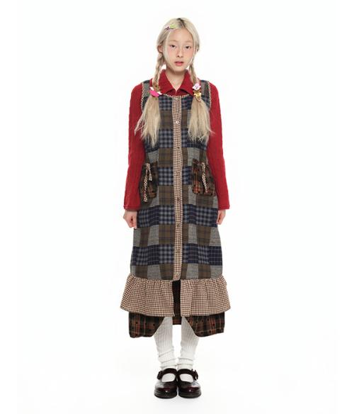 Sleeveless Pocket Frill Dress_check