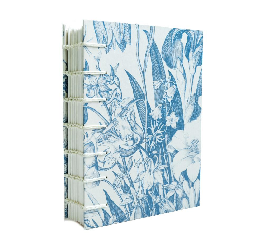 (네덜란드) Navy Etching Flowers (무선) M