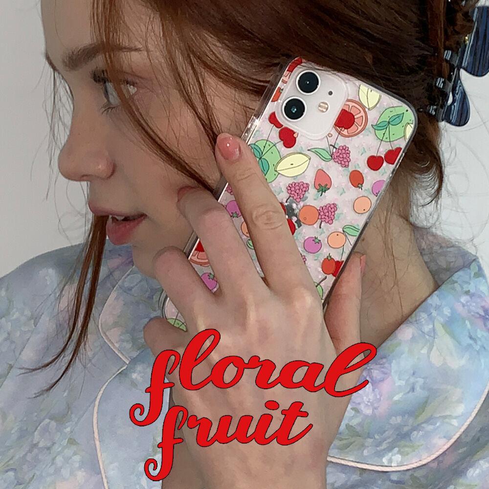[뮤즈무드] floral fruit (clear) 아이폰케이스