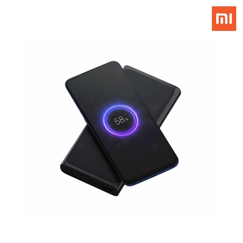 샤오미 보조배터리 무선충전 10000mAh 블랙 C타입 대용량 PD 고속충전 / 삼성 갤럭시 아이폰 노트북 충전