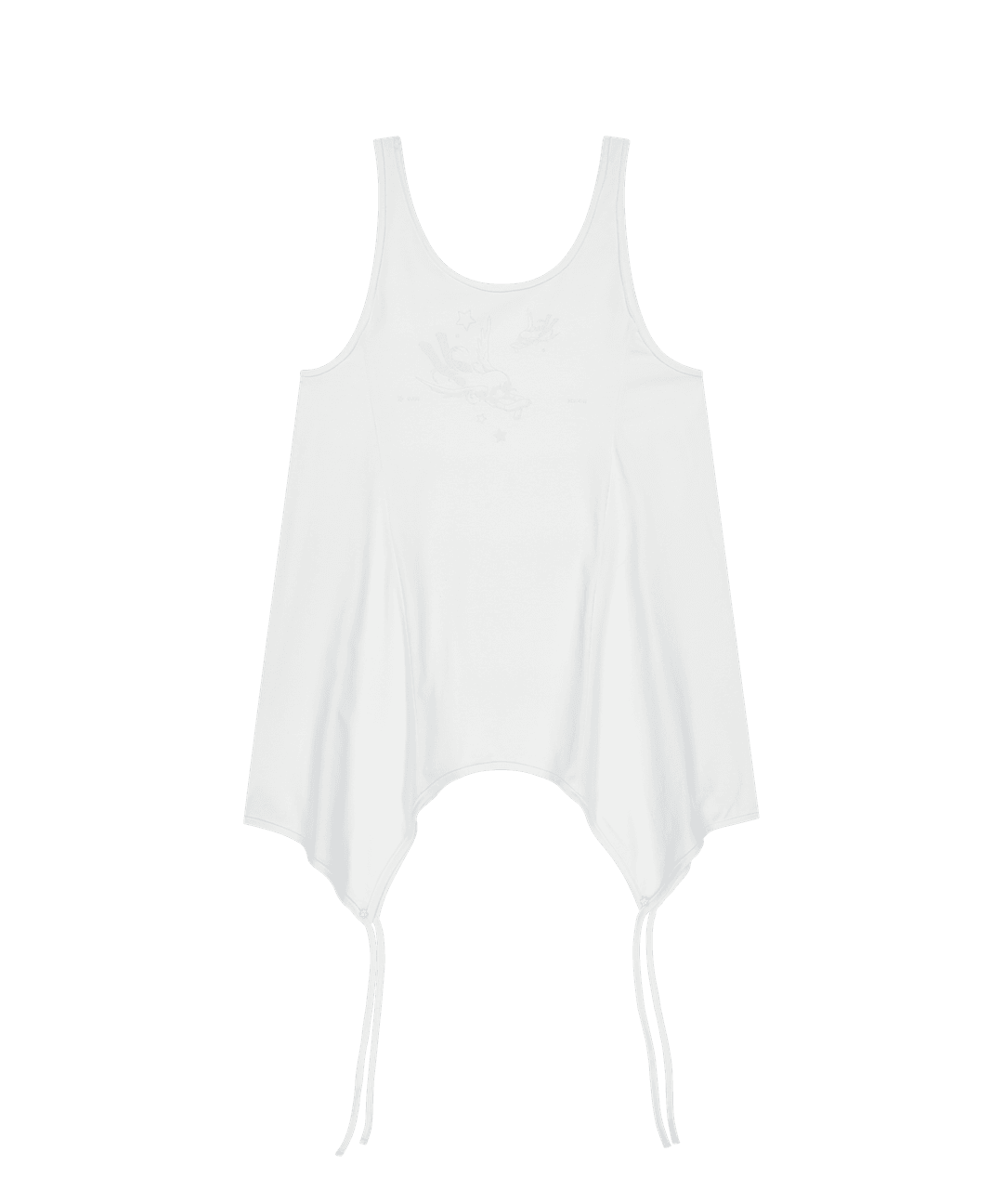 *Preview* OJOS x NOITOW SHU Asymmetric Mini Dress / White