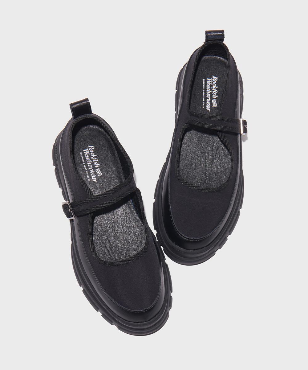 [NEW 10%] FLATFORM STRAP MARYJANE - BLACK
