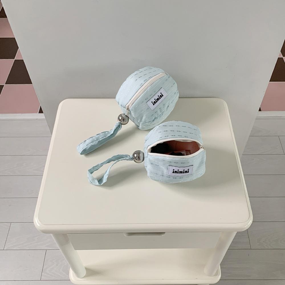 [2차]inimini O pouch mint stripe