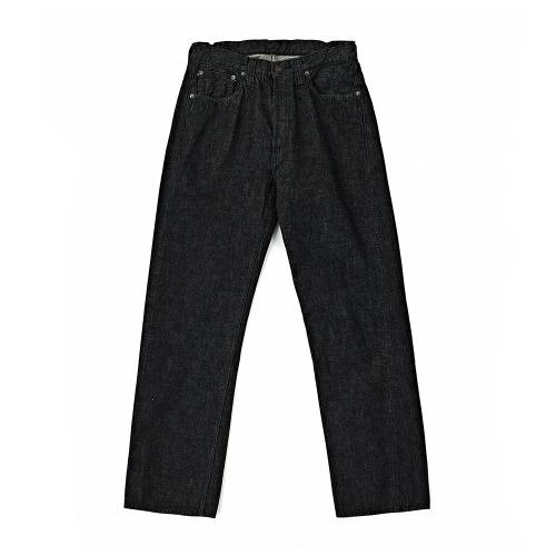 1101BK Straight Denim Black x White