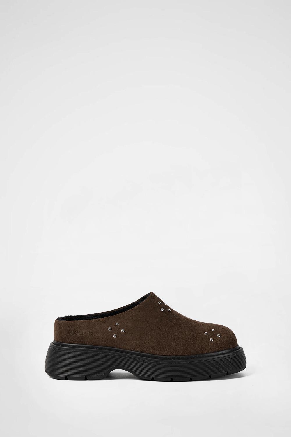 NOREL FUR CLOG BROWN