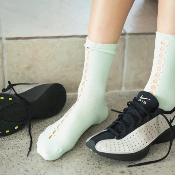 [hiig] no.544 lime cut-out socks