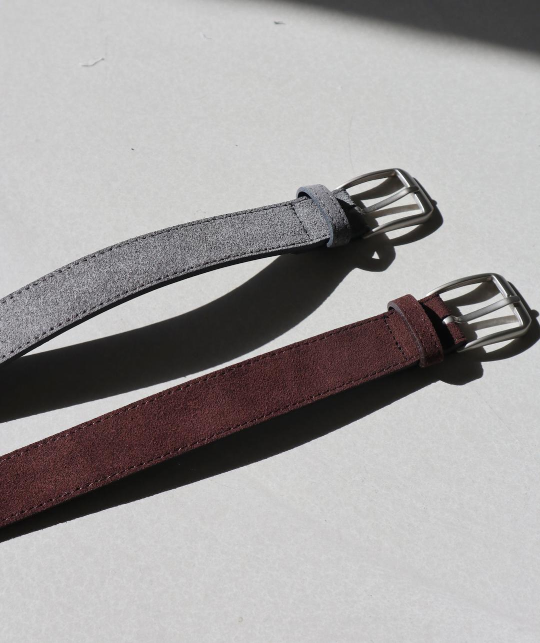 Suede belt