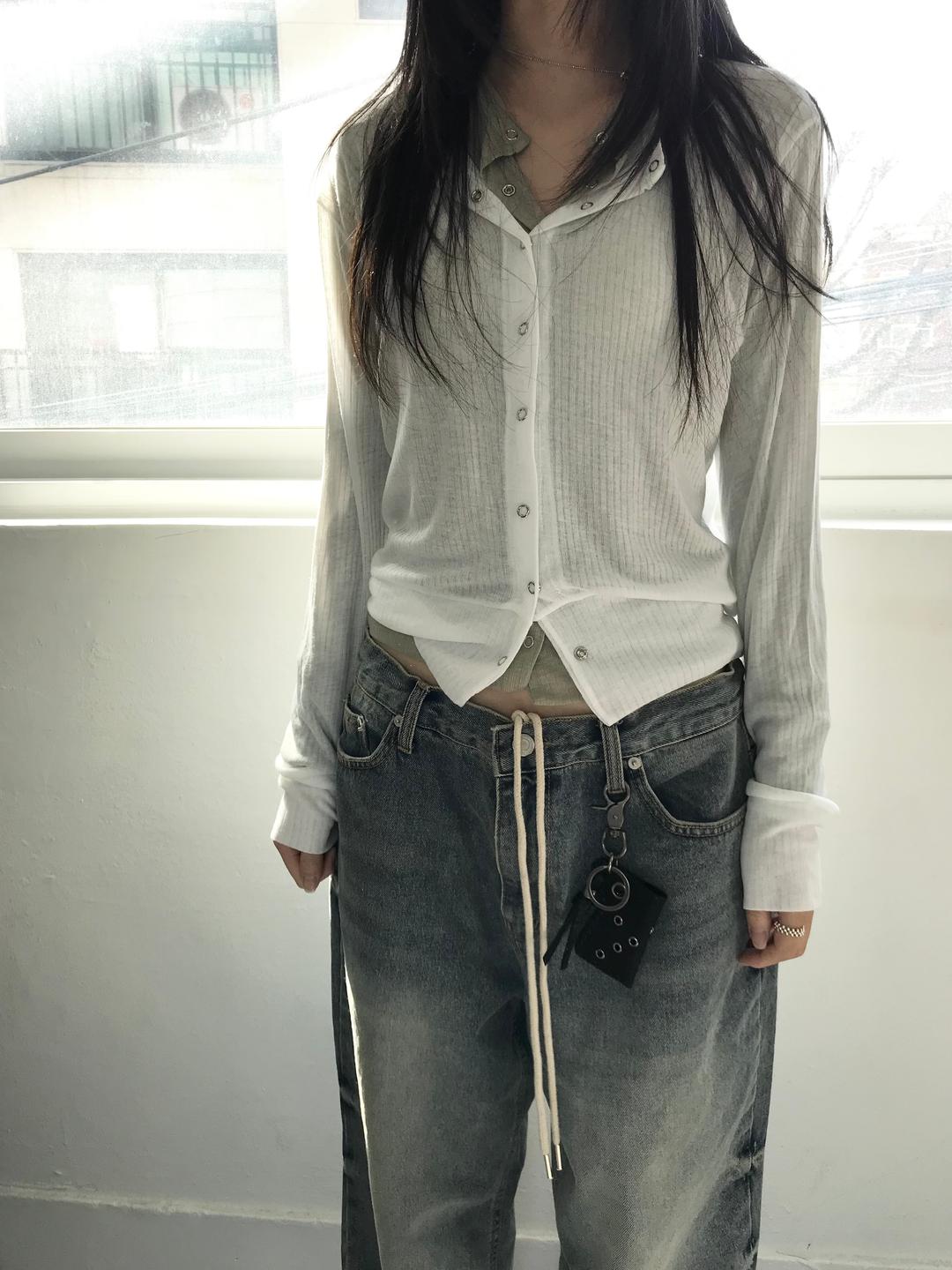 snap button cardigan (4c)