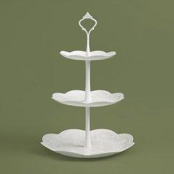 인조이 3단 디저트 트레이 플레이팅 접시 케스탠드