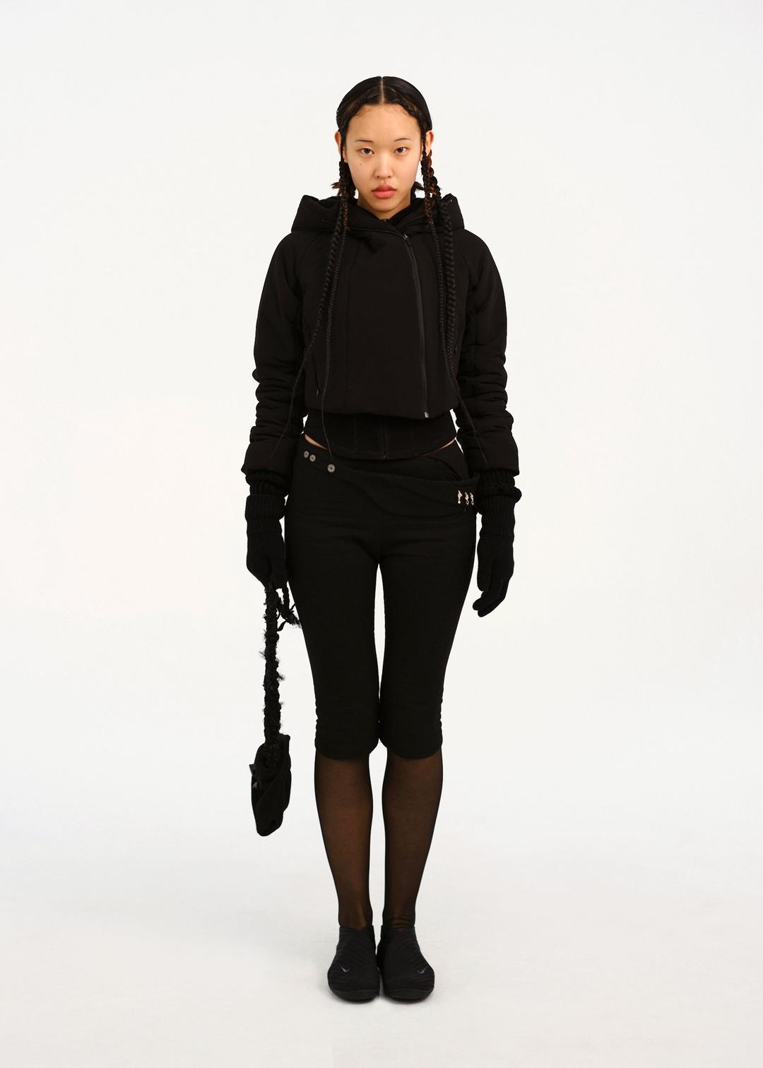 Padded Crop Jacket w/ Gloves