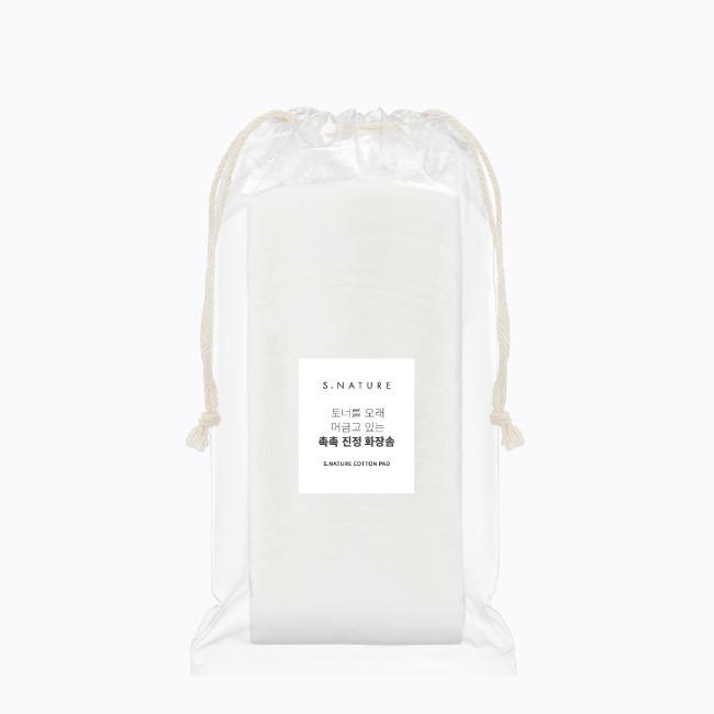 에스네이처 토너를 오래 머금고 있는 촉촉 진정 화장솜