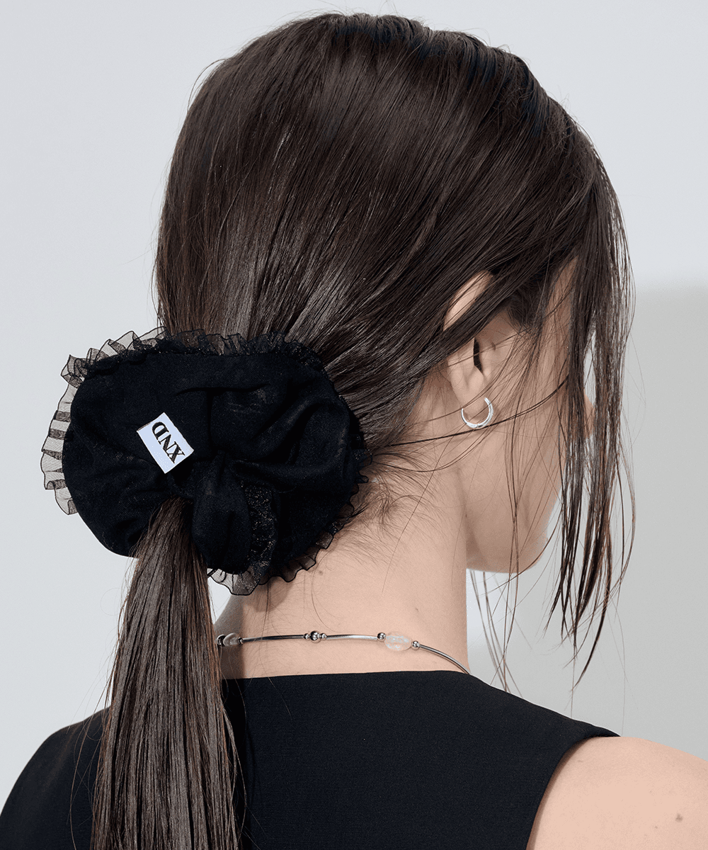 ROSE SCRUNCHIE_BLACK
