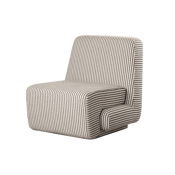 NUGU EASY CHAIR_BLACK STRIPE