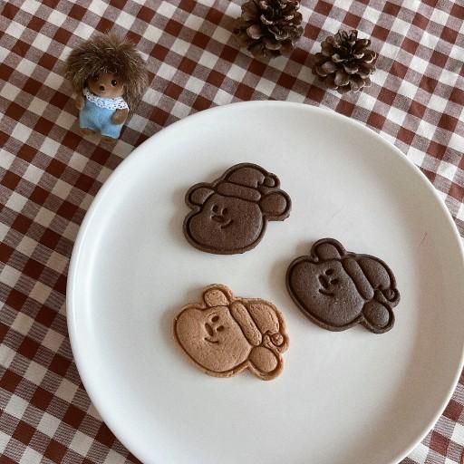 산타 강아지 쿠키커터 / 크리스마스 쿠키 만들기