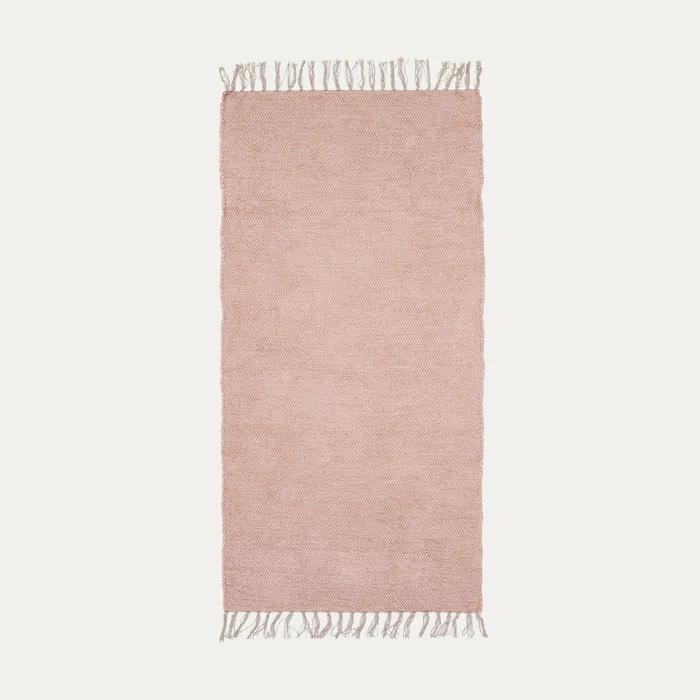Salmon Pink Cotton Rug - 살몬 핑크 코튼 러그 3size