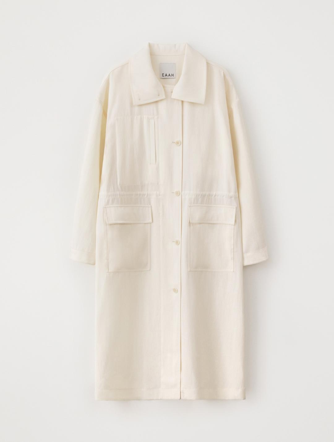 Reno Trench Coat (Ivory)