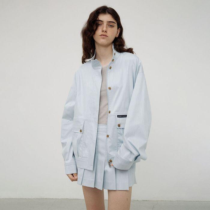 Chambray Blouson Jacket, Iceberg