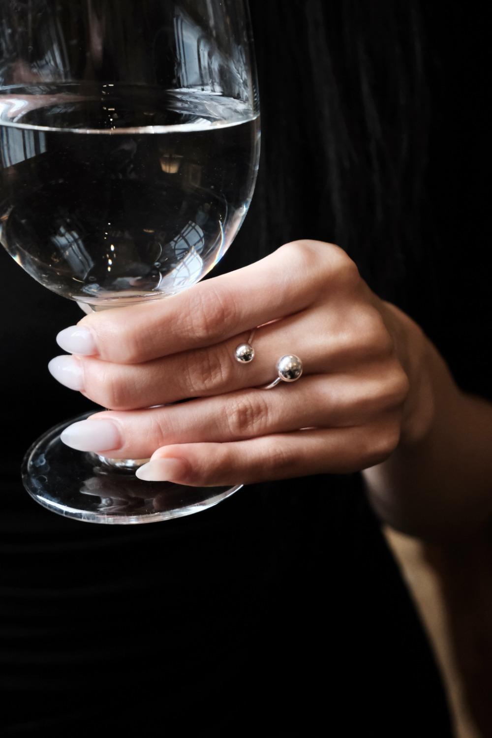 [당일 배송] silver axis open ring