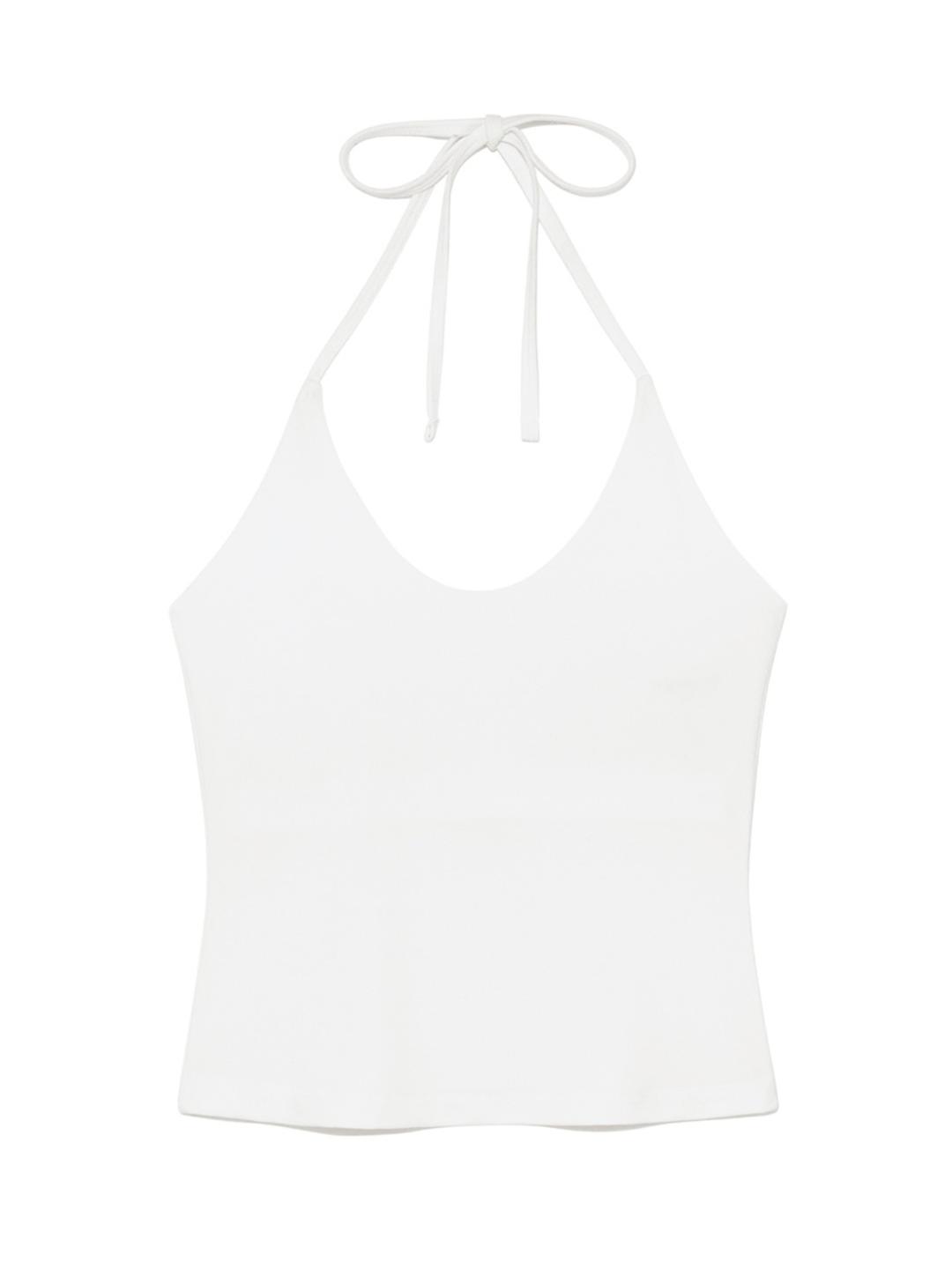 AIR HALTER NECK TANK (WHITE)