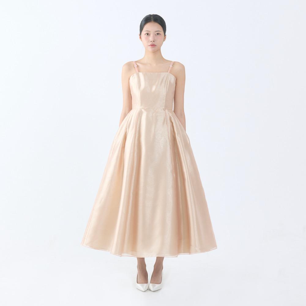 골든 액주름 드레스