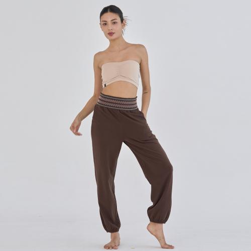 OZPG6032 솔리드 스티치 스모킹 팬츠 - 브라운