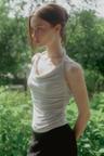[5/31 예약배송] COWL HALTER TWISTED TOP_TT4S207LG